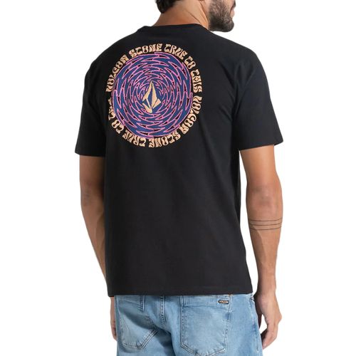 Camiseta Masculina Volcom Cylinderz PRETO-VLTS010517- -1-